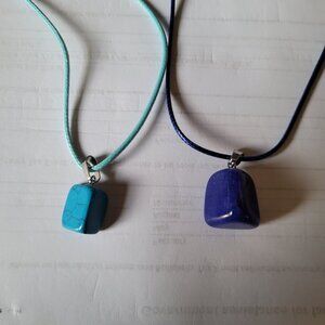 Gemstone Pendants on Cords